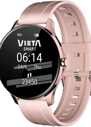 Smartwatch - Vieta Wear BBT06, Bluetooth 4.0, Resistente al agua, IP68, Autonomía 5 días, Rosa