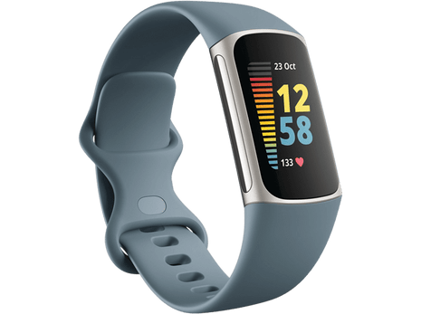 Activity tracker - Fitbit Charge 5, Steel Blue, 13 - 21 cm, 1.04", GPS, BT LE, ECG, NFC, SpO2