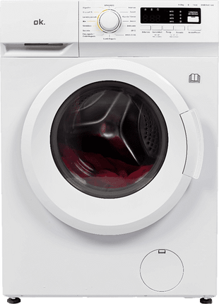 Lavadora secadora - OK OWDR 8513 E, 8 kg/5 kg, 15 Programas, Acero inoxidable, Blanco