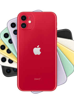Apple iPhone 11, Rojo, 128 GB, 6.1" Liquid Retina HD, Chip A13 Bionic, iOS, (PRODUCT)RED™