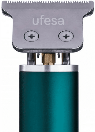 Cortapelos - Ufesa Perfect Fade, 180 min, Cuchilla en forma de T 40mm, Plantilla para pelo y barba 8 en 1, Verde