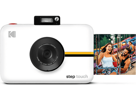 Cámara instantánea - Kodak Step Touch, 13 MP, Bluetooth, Grabación HD, MicroSD, Pantalla táctil 3.5", Blanco