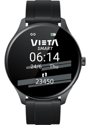Smartwatch - Vieta Wear BBT06, Bluetooth 4.0, Resistente al agua, IP68, Autonomía 5 días, Negro