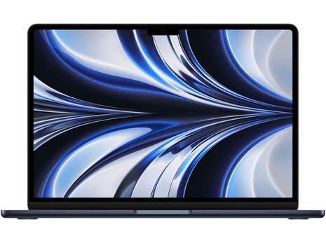 Apple MacBook Air (2022), 13.6" Retina, Apple M2 Chip, 8-Core GPU, 8 GB, 256 GB SSD, macOS, Magic Keyboard Touch ID, Black
