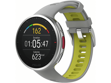 Reloj deportivo - Polar Vantage V2 HR, 215 mm, 1.2", GPS, Brújula, Gris, + Polar H10