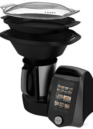 Robot de cocina - Cecotec Mambo 12090 Habana, 30 Funciones, 3 l, SoftScreen TFT de 7”, Negro
