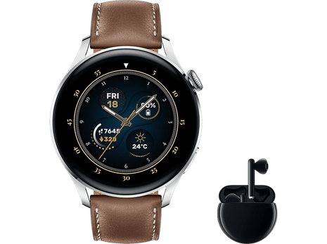 Smartwatch - Huawei WATCH 3 Classic Brown + Auriculares Huawei FreeBuds 3 Black