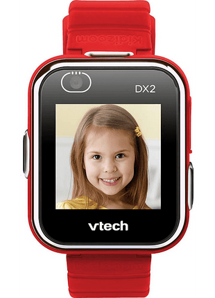 Smartwatch - VTech Kidizoom DX2, 1.44", Para niños, Resistente a salpicaduras, Cámara, Micro-USB, Rojo