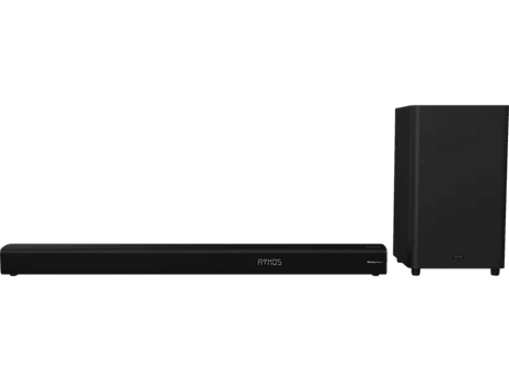 Barra de sonido - Peaq PSB 400, Con subwoofer, 240 W, Dolby Atmos, Bluetooth, HDMI eARC, USB, Negro