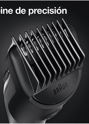 Recortadora - Braun 5 BT5360, De barba para hombre, Negro