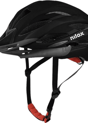 Casco - Nilox NXHELMETADULT, Para patinete eléctrico o bicicleta, Talla L, Luz trasera, Negro