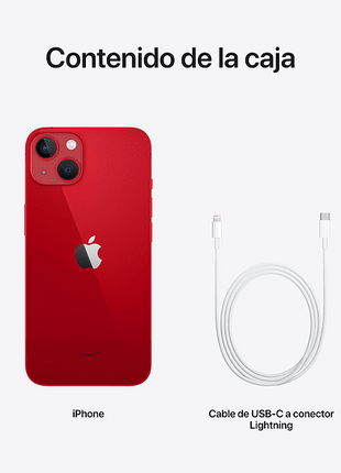 Apple iPhone 13, (PRODUCT)RED, 128 GB, 5G, 6.1" OLED Super Retina XDR, Chip A15 Bionic, iOS