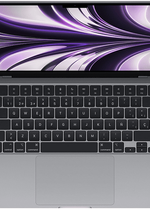 Apple MacBook Air (2022), 13,6" Retina, Chip M2 de Apple, GPU 8 Núcleos, 8 GB, 256 GB SSD, macOS, Teclado Magic Keyboard Touch ID, Gris Espacial