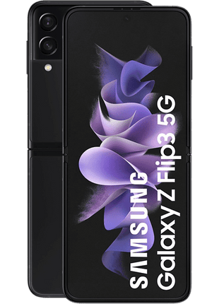 Móvil - Samsung Galaxy Z Flip3 5G, Negro, 256GB, 8GB RAM, 6.7" FHD, Snapdragon 888, 3300mAh, Android